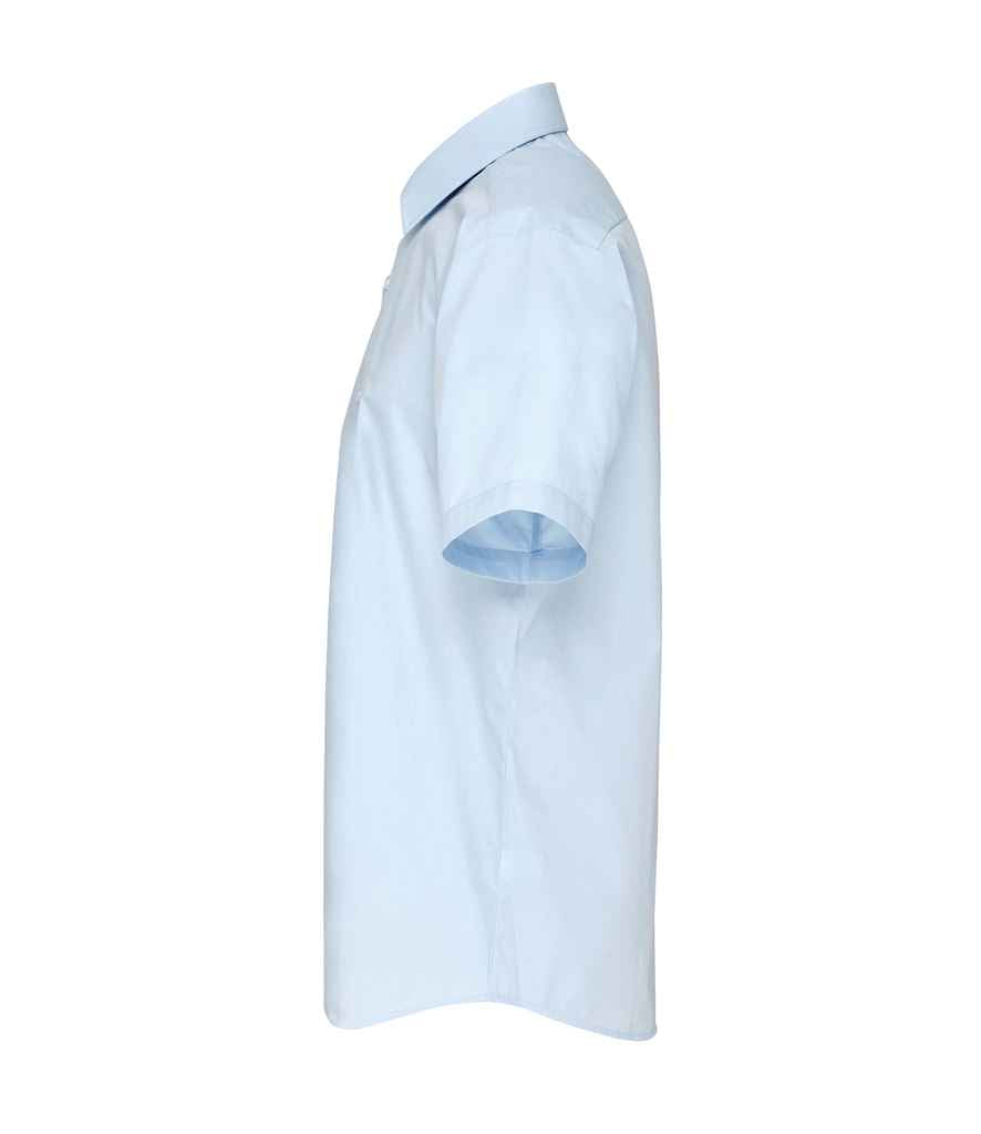 Premier Supreme Short Sleeve Poplin Shirt in by Premier — Custom branded clothing by Print Press, featuring premium embroidery produced in our specialist print lab in the UK.