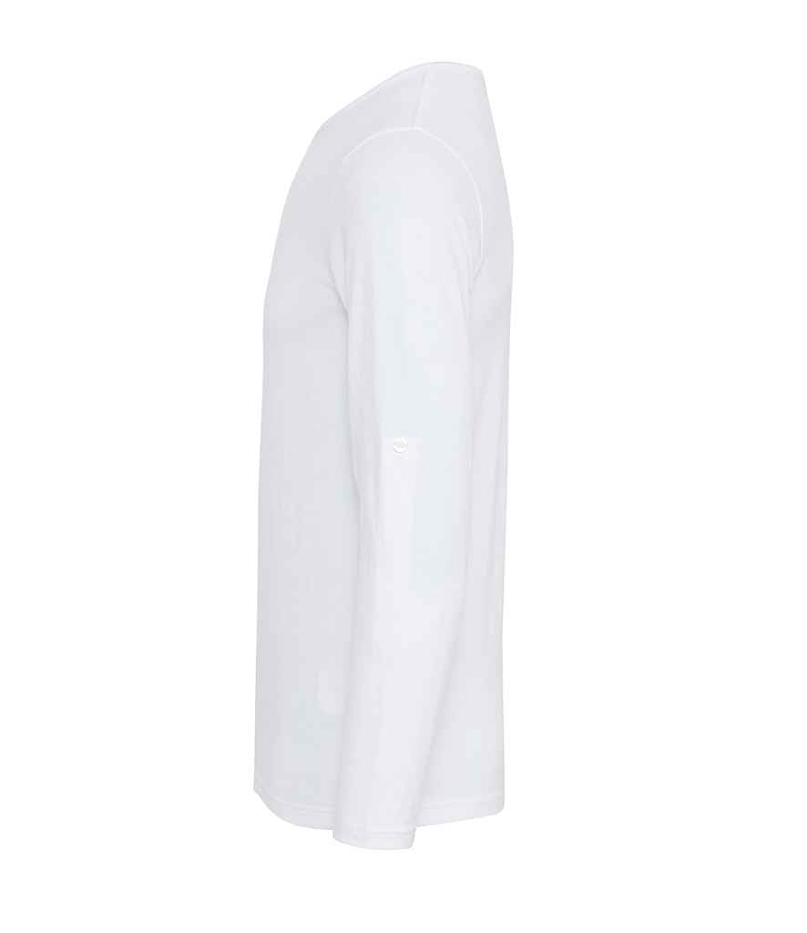 Premier Long John Roll Sleeve T-Shirt in by Premier — Custom branded clothing by Print Press, featuring premium embroidery produced in our specialist print lab in the UK.