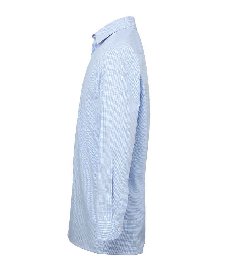 Premier Gingham Long Sleeve Shirt in by Premier — Custom branded clothing by Print Press, featuring premium embroidery produced in our specialist print lab in the UK.