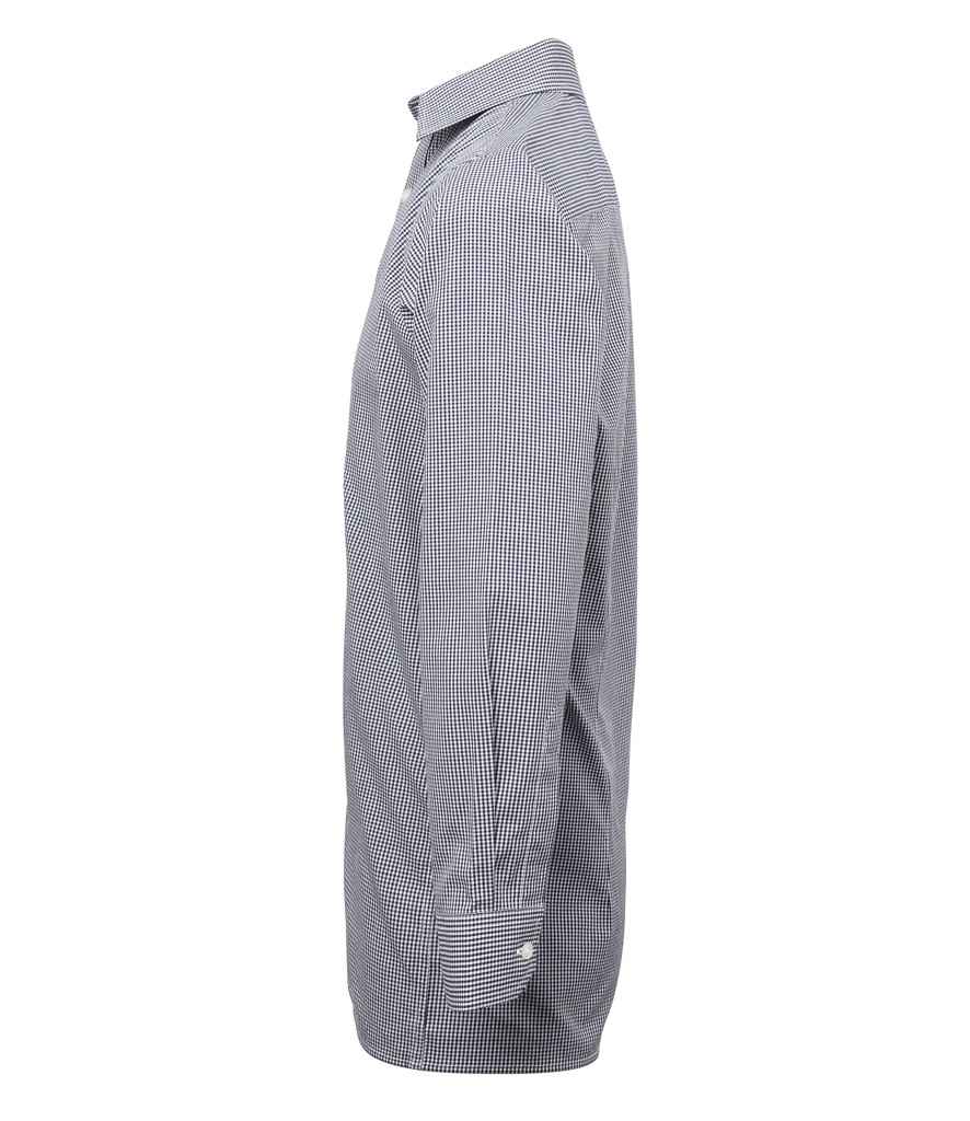 Premier Gingham Long Sleeve Shirt in by Premier — Custom branded clothing by Print Press, featuring premium embroidery produced in our specialist print lab in the UK.