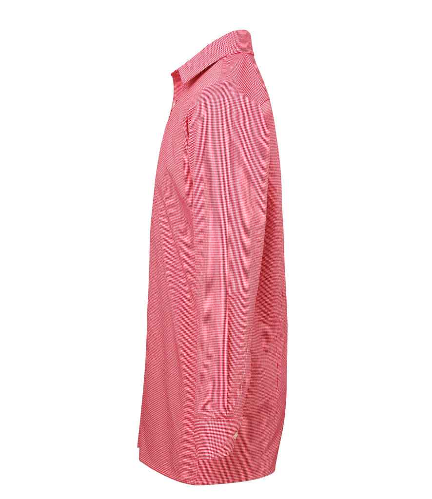 Premier Gingham Long Sleeve Shirt in by Premier — Custom branded clothing by Print Press, featuring premium embroidery produced in our specialist print lab in the UK.