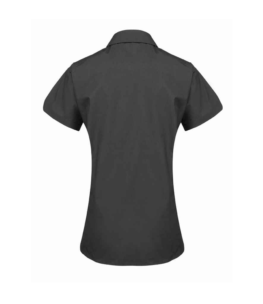 Premier Ladies Supreme Short Sleeve Poplin Shirt in by Premier — Custom branded clothing by Print Press, featuring premium embroidery produced in our specialist print lab in the UK.