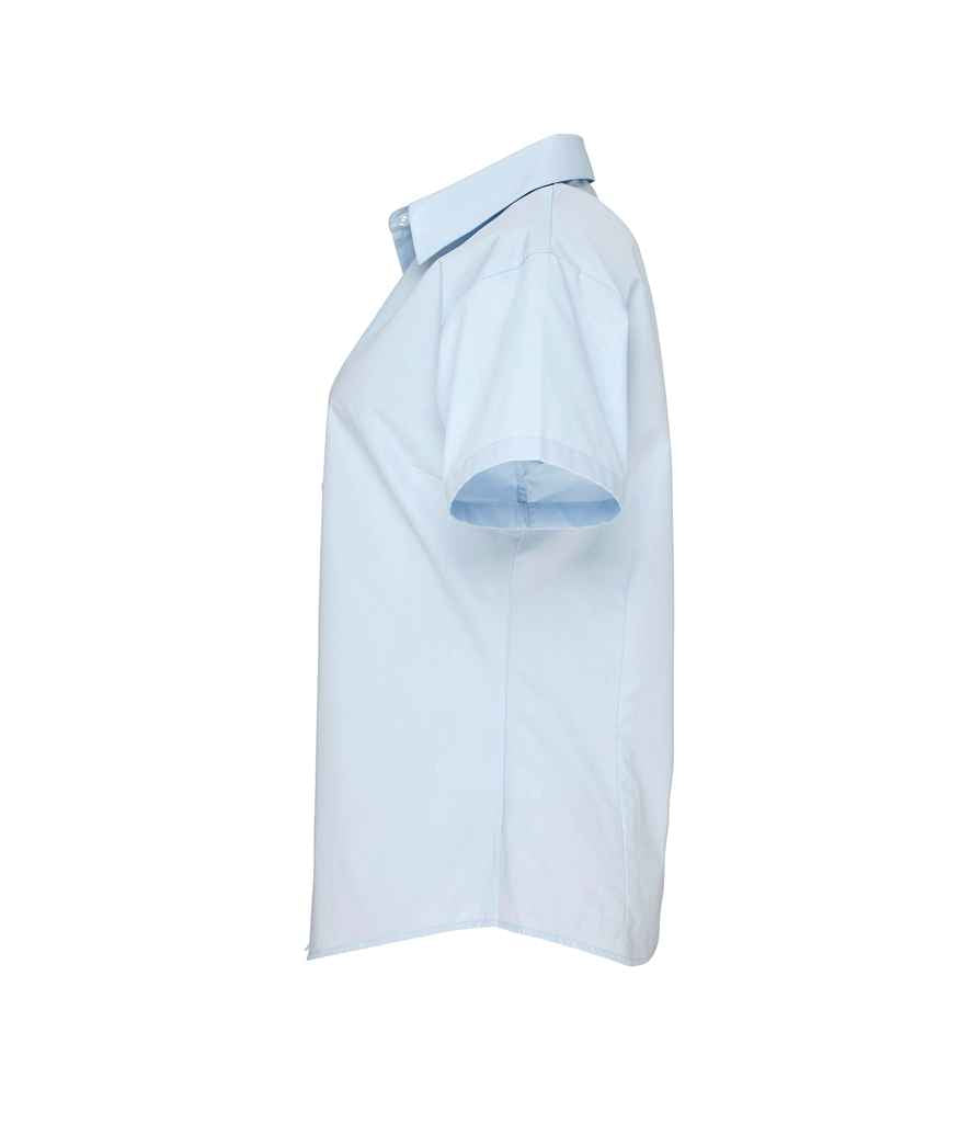 Premier Ladies Supreme Short Sleeve Poplin Shirt in by Premier — Custom branded clothing by Print Press, featuring premium embroidery produced in our specialist print lab in the UK.