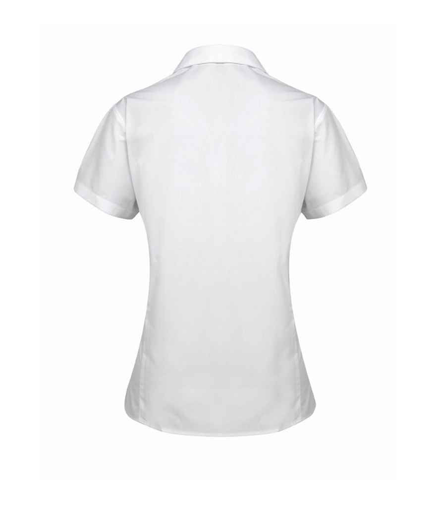 Premier Ladies Supreme Short Sleeve Poplin Shirt in by Premier — Custom branded clothing by Print Press, featuring premium embroidery produced in our specialist print lab in the UK.