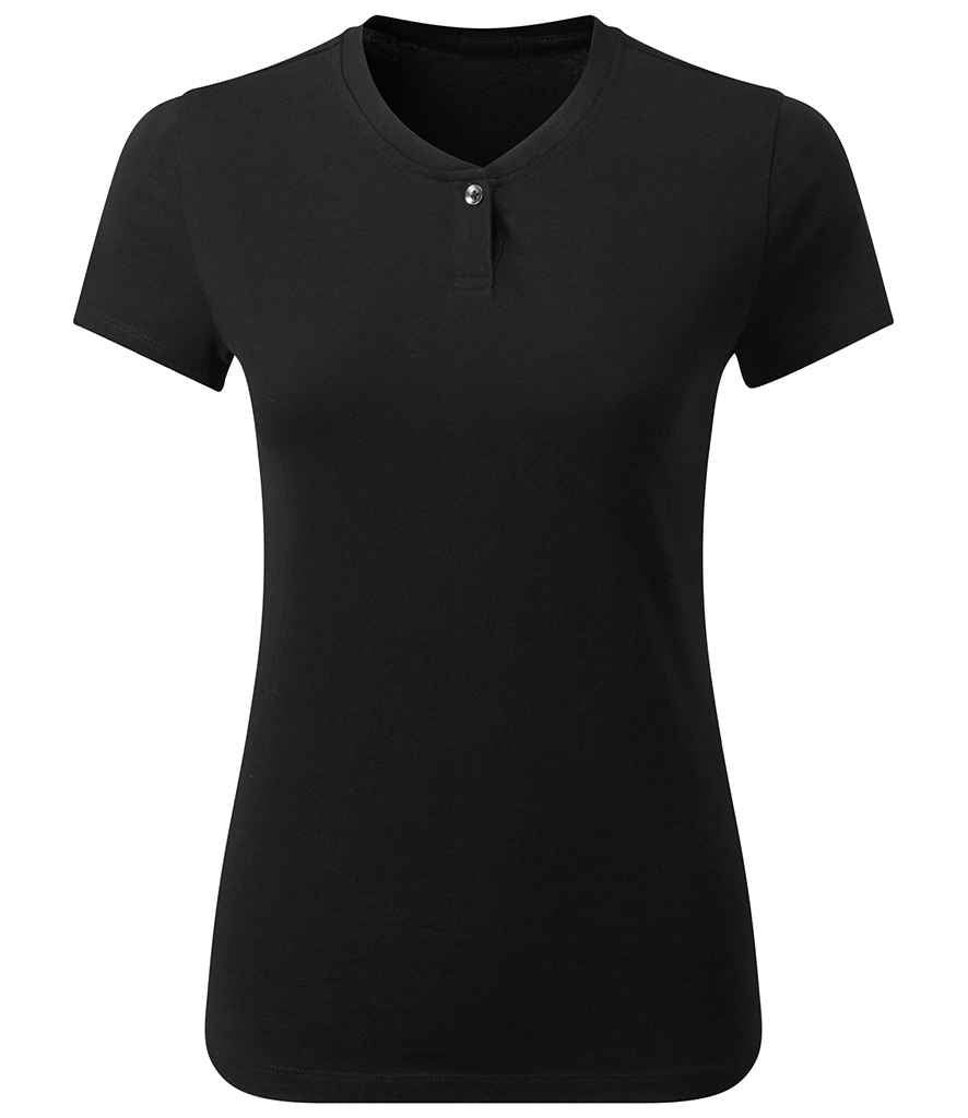 Premier Ladies Comis Sustainable T-Shirt in Black by Premier — Custom branded clothing by Print Press, featuring premium embroidery produced in our specialist print lab in the UK.