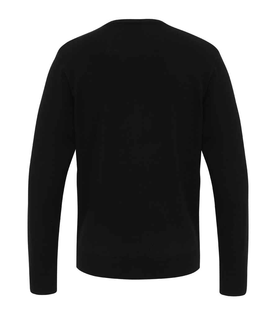 Premier Essential Acrylic V Neck Sweater in by Premier — Custom branded clothing by Print Press, featuring premium embroidery produced in our specialist print lab in the UK.