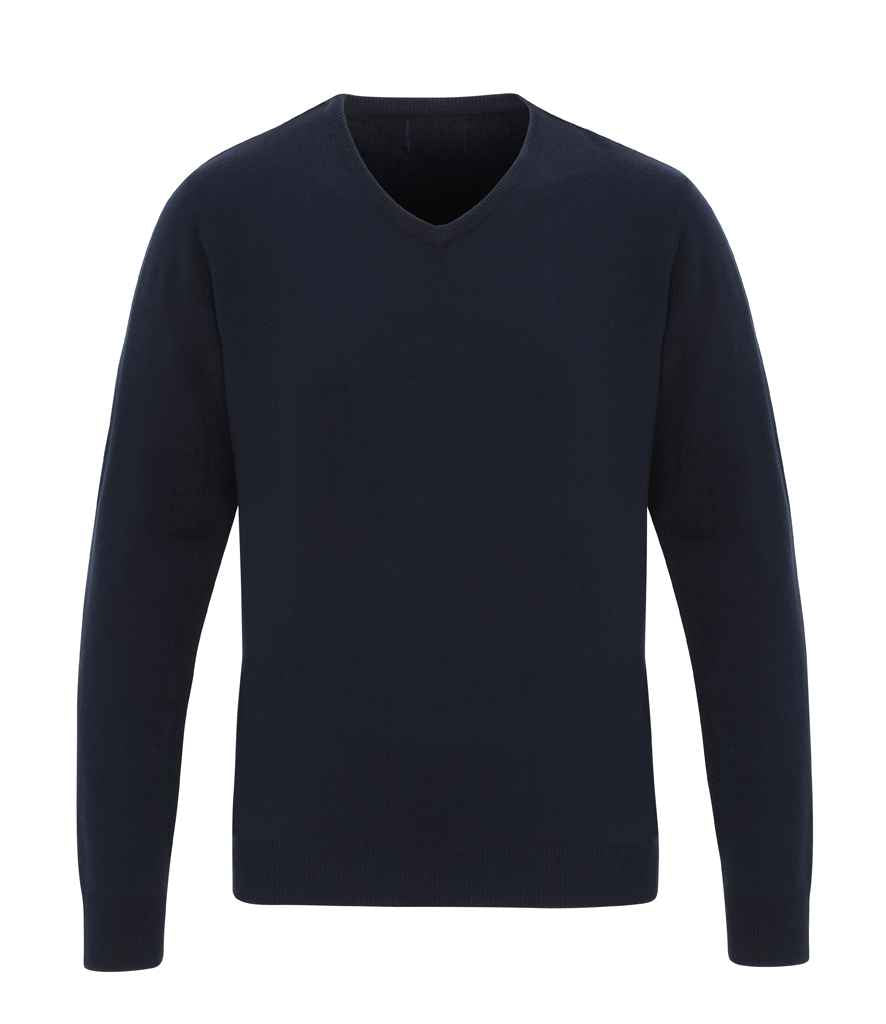 Premier Essential Acrylic V Neck Sweater in Navy by Premier — Custom branded clothing by Print Press, featuring premium embroidery produced in our specialist print lab in the UK.