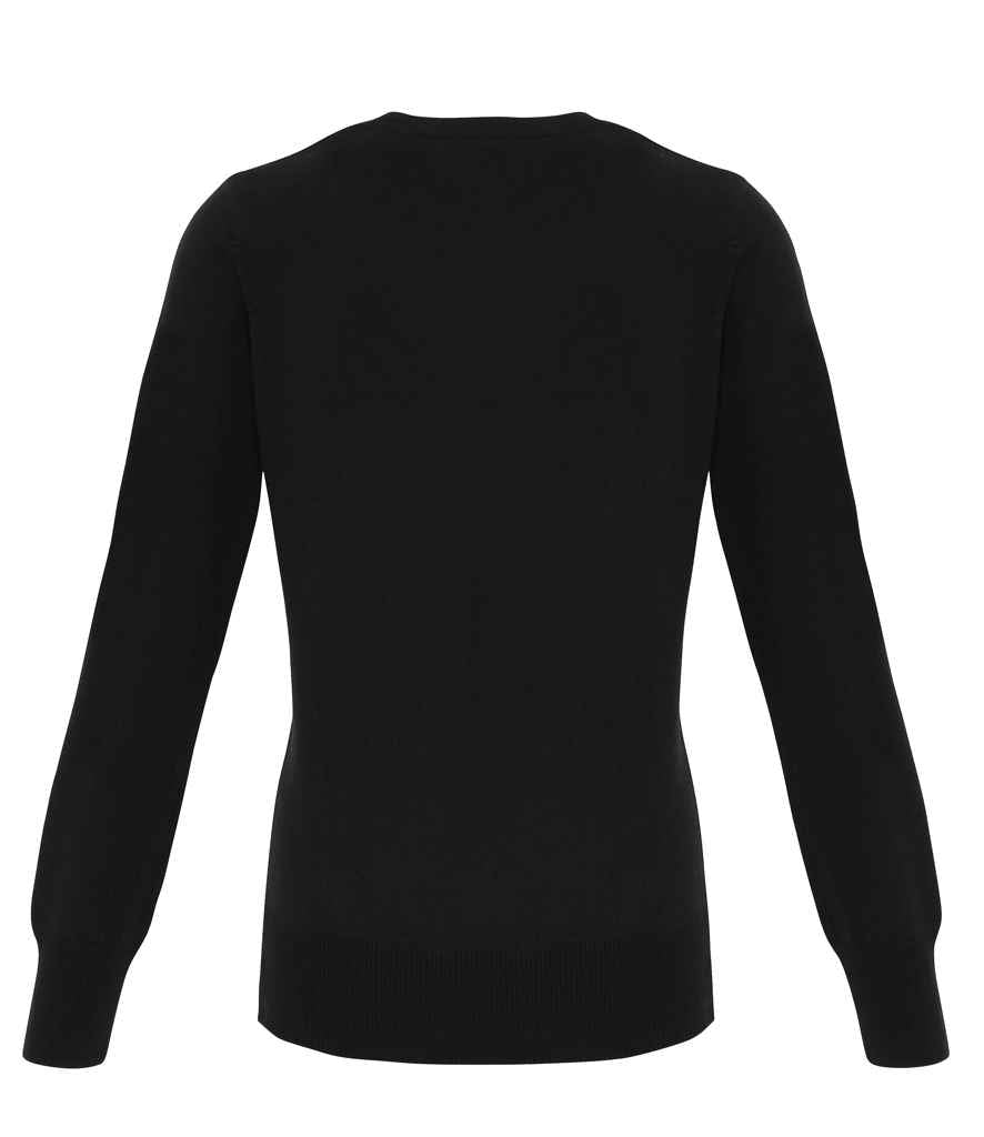 Premier Ladies Essential Acrylic V Neck Cardigan in by Premier — Custom branded clothing by Print Press, featuring premium embroidery produced in our specialist print lab in the UK.