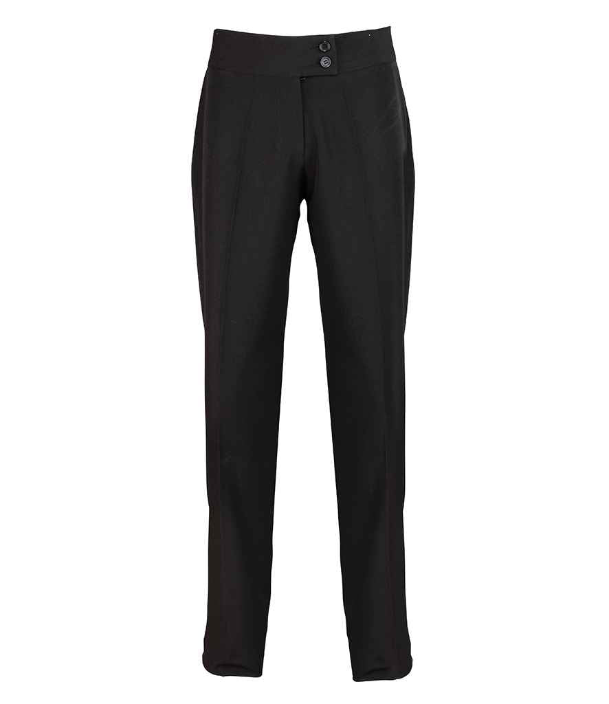 Premier Ladies Iris Straight Leg Trousers in by Premier — Custom branded clothing by Print Press, featuring premium embroidery produced in our specialist print lab in the UK.