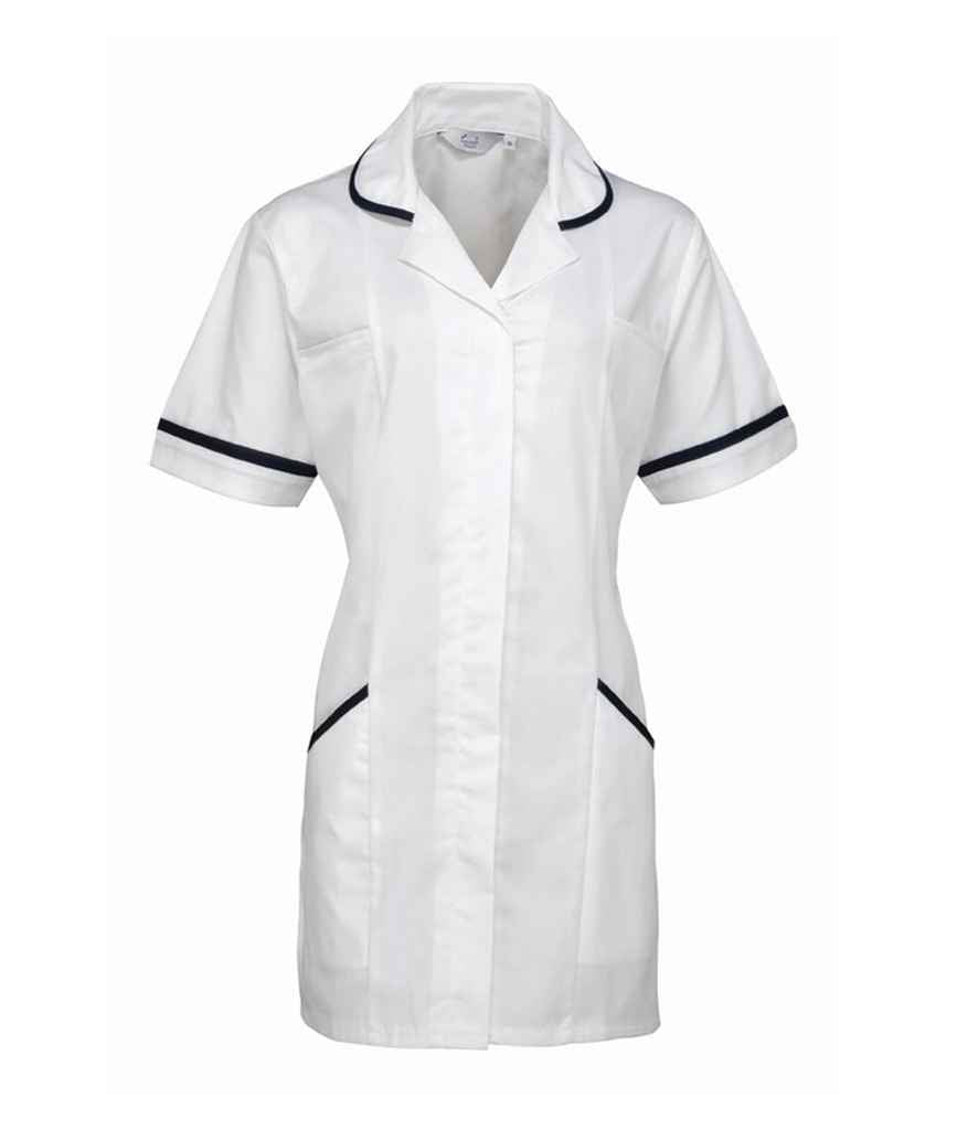 Premier Ladies Vitality Healthcare Tunic in by Premier — Custom branded clothing by Print Press, featuring premium embroidery produced in our specialist print lab in the UK.