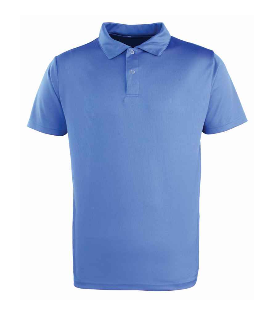 Premier Coolchecker Stud Pique Polo Shirt in Royal Blue by Premier — Custom branded clothing by Print Press, featuring premium embroidery produced in our specialist print lab in the UK.