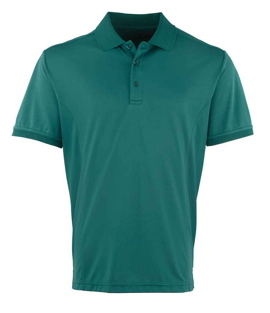 Premier Coolchecker Pique Polo Shirt - (2nd Colours) in Bottle Green by Premier — Custom branded clothing by Print Press, featuring premium embroidery produced in our specialist print lab in the UK.