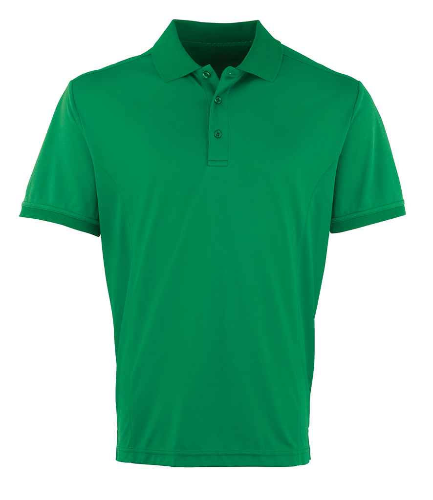 Premier Coolchecker Pique Polo Shirt - (2nd Colours) in Kelly by Premier — Custom branded clothing by Print Press, featuring premium embroidery produced in our specialist print lab in the UK.