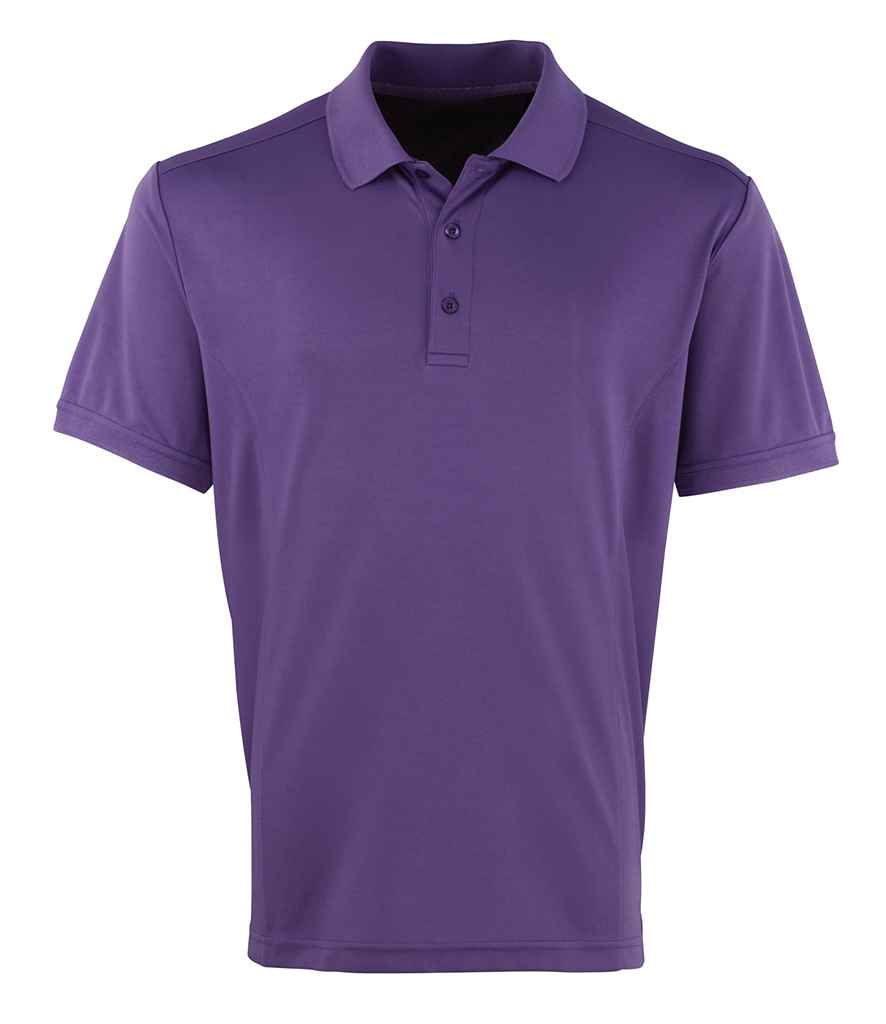 Premier Coolchecker Pique Polo Shirt in Purple by Premier — Custom branded clothing by Print Press, featuring premium embroidery produced in our specialist print lab in the UK.