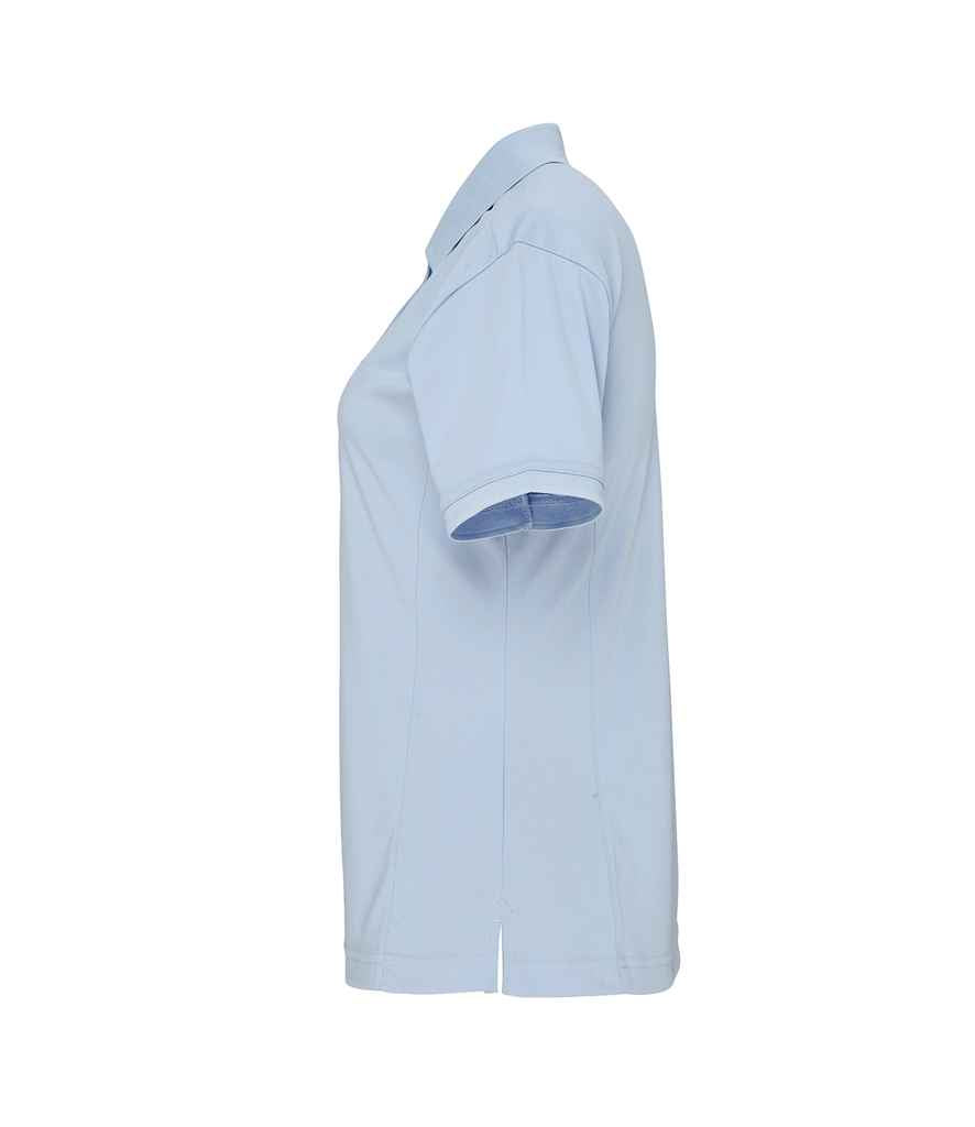 Premier Ladies Coolchecker Pique Polo Shirt in by Premier — Custom branded clothing by Print Press, featuring premium embroidery produced in our specialist print lab in the UK.