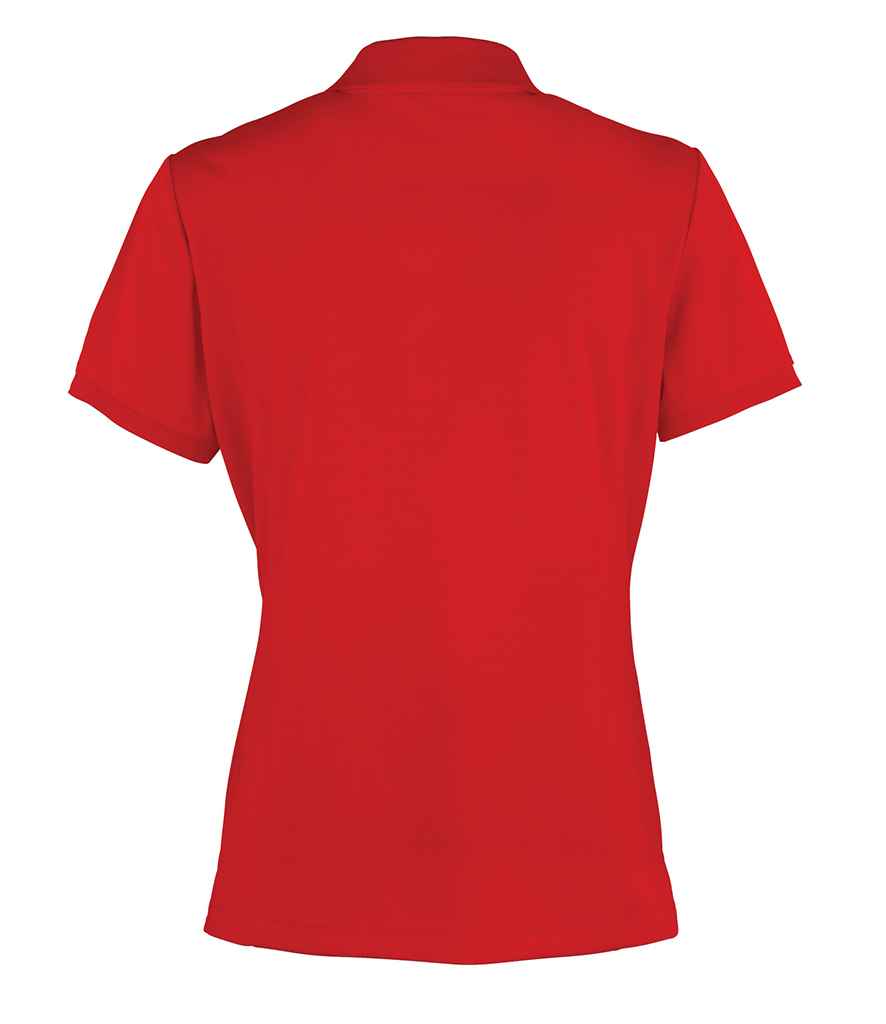 Premier Ladies Coolchecker Pique Polo Shirt in by Premier — Custom branded clothing by Print Press, featuring premium embroidery produced in our specialist print lab in the UK.