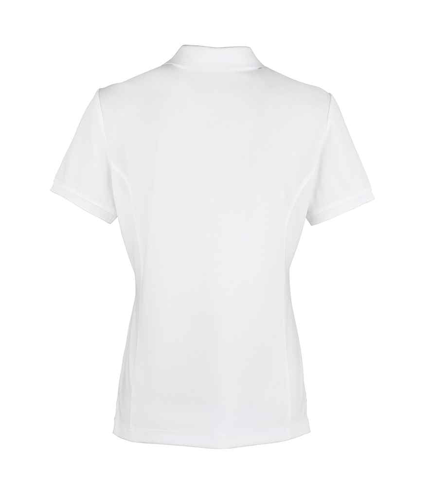Premier Ladies Coolchecker Pique Polo Shirt in by Premier — Custom branded clothing by Print Press, featuring premium embroidery produced in our specialist print lab in the UK.