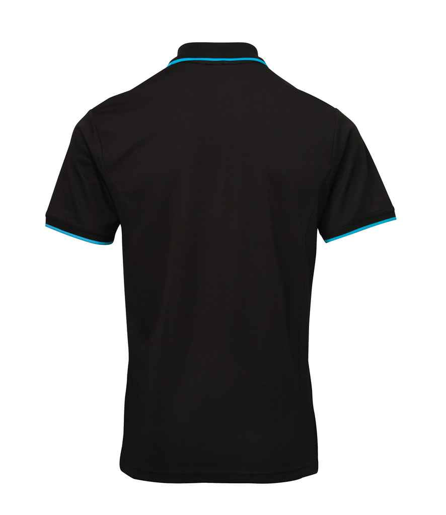 Premier Contrast Coolchecker Pique Polo Shirt in by Premier — Custom branded clothing by Print Press, featuring premium embroidery produced in our specialist print lab in the UK.