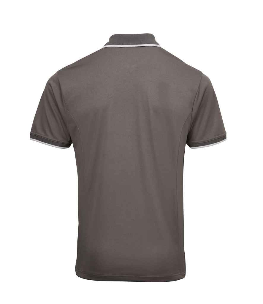 Premier Contrast Coolchecker Pique Polo Shirt in by Premier — Custom branded clothing by Print Press, featuring premium embroidery produced in our specialist print lab in the UK.