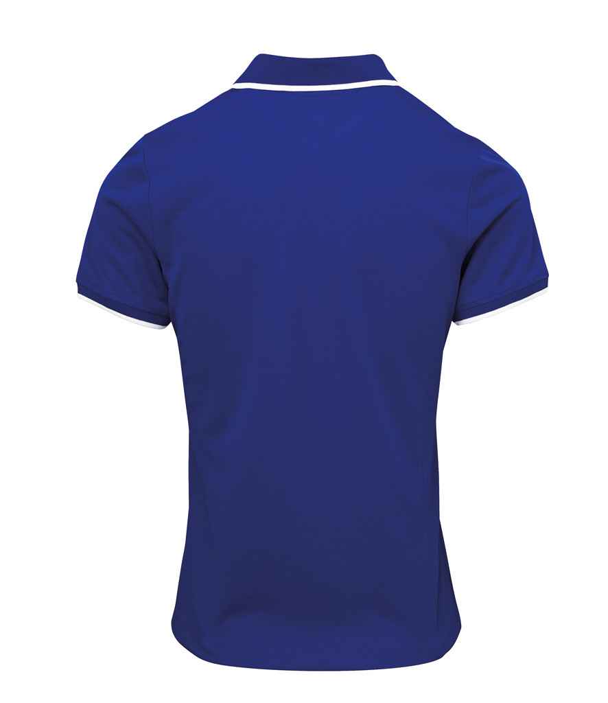 Premier Ladies Contrast Coolchecker Pique Polo Shirt in by Premier — Custom branded clothing by Print Press, featuring premium embroidery produced in our specialist print lab in the UK.