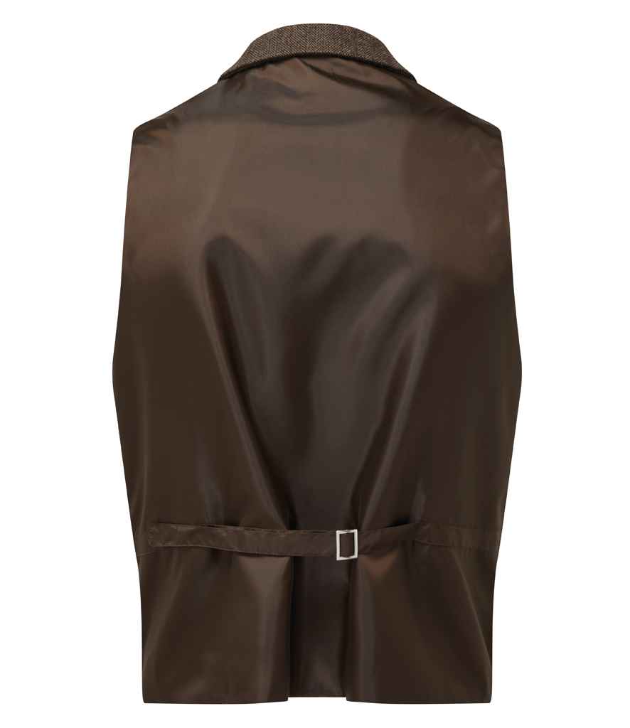 Premier Herringbone Waistcoat in by Premier — Custom branded clothing by Print Press, featuring premium embroidery produced in our specialist print lab in the UK.