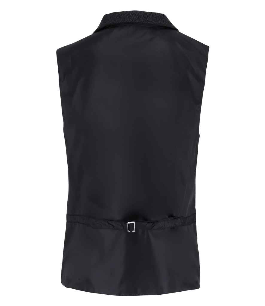 Premier Herringbone Waistcoat in by Premier — Custom branded clothing by Print Press, featuring premium embroidery produced in our specialist print lab in the UK.