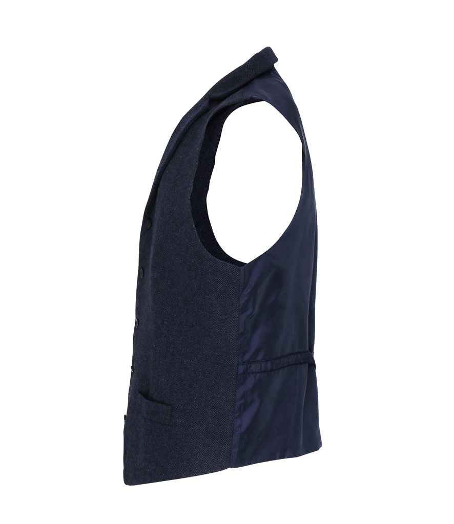 Premier Herringbone Waistcoat in by Premier — Custom branded clothing by Print Press, featuring premium embroidery produced in our specialist print lab in the UK.