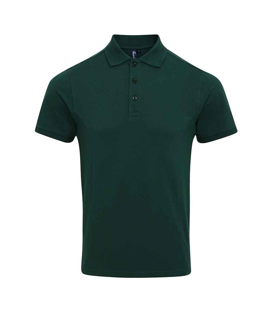Premier Coolchecker Plus Pique Polo Shirt - (2nd Colours) in Bottle Green by Premier — Custom branded clothing by Print Press, featuring premium embroidery produced in our specialist print lab in the UK.