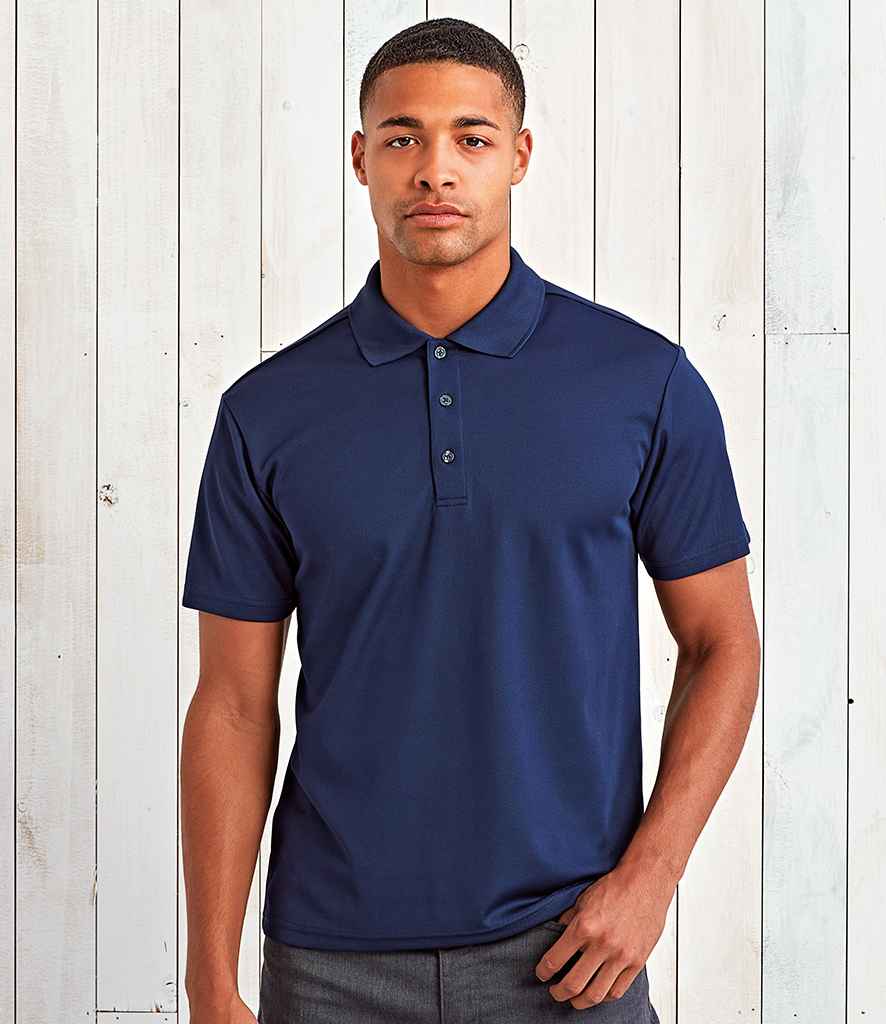 Premier Spun Dyed Sustainable Polo Shirt in French Navy by Premier — Custom branded clothing by Print Press, featuring premium embroidery produced in our specialist print lab in the UK.