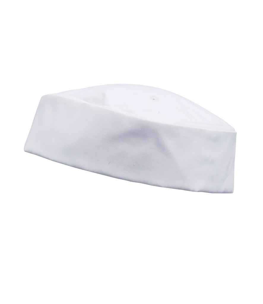 Premier Turn-Up Chef's Hat in White by Premier — Custom branded clothing by Print Press, featuring premium embroidery produced in our specialist print lab in the UK.