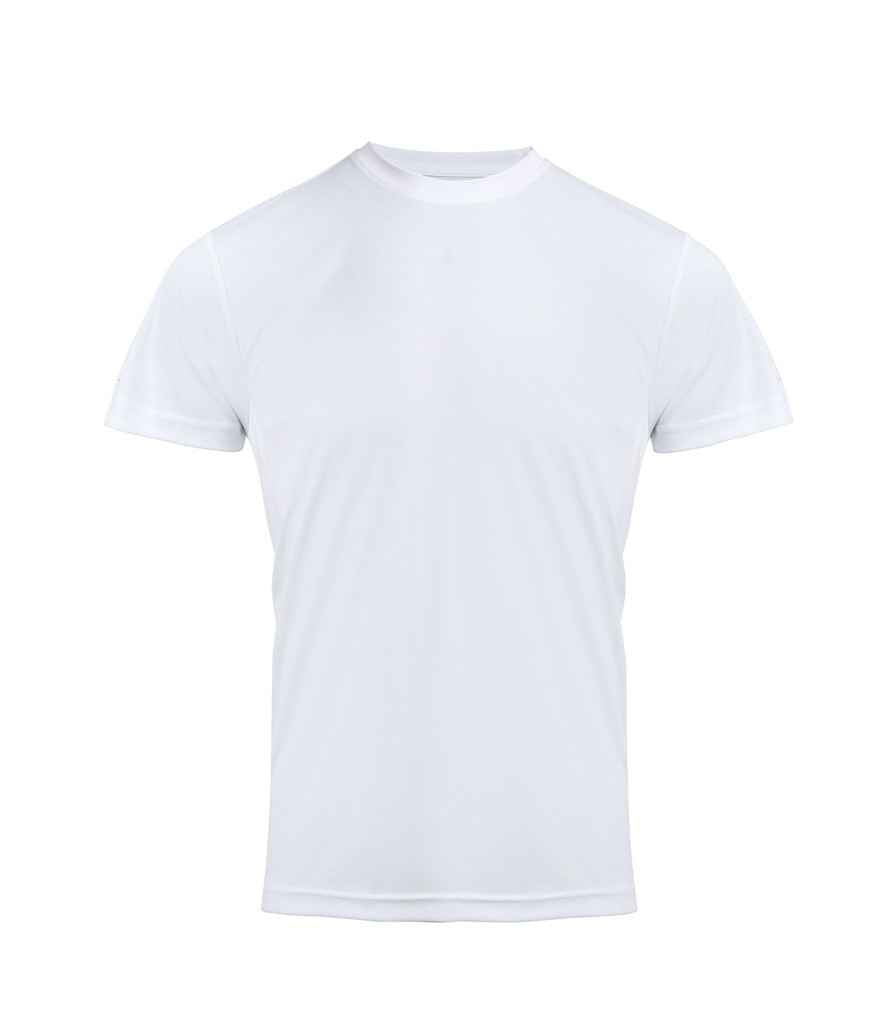 Premier Coolchecker Chef's T-Shirt in White by Premier — Custom branded clothing by Print Press, featuring premium embroidery produced in our specialist print lab in the UK.