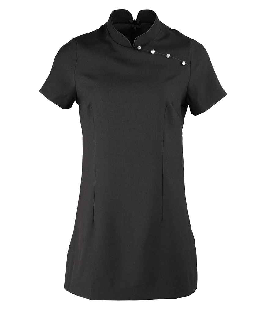 Premier Ladies Mika Short Sleeve Tunic in by Premier — Custom branded clothing by Print Press, featuring premium embroidery produced in our specialist print lab in the UK.