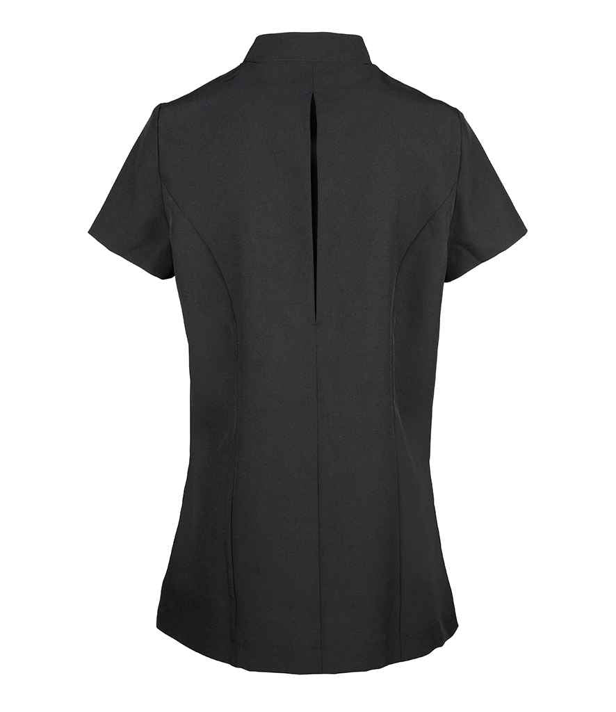 Premier Ladies Orchid Short Sleeve Tunic in by Premier — Custom branded clothing by Print Press, featuring premium embroidery produced in our specialist print lab in the UK.