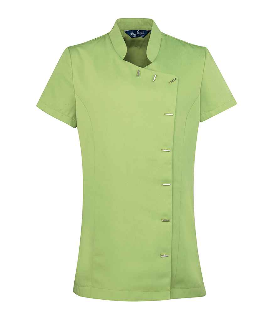Premier Ladies Orchid Short Sleeve Tunic in by Premier — Custom branded clothing by Print Press, featuring premium embroidery produced in our specialist print lab in the UK.