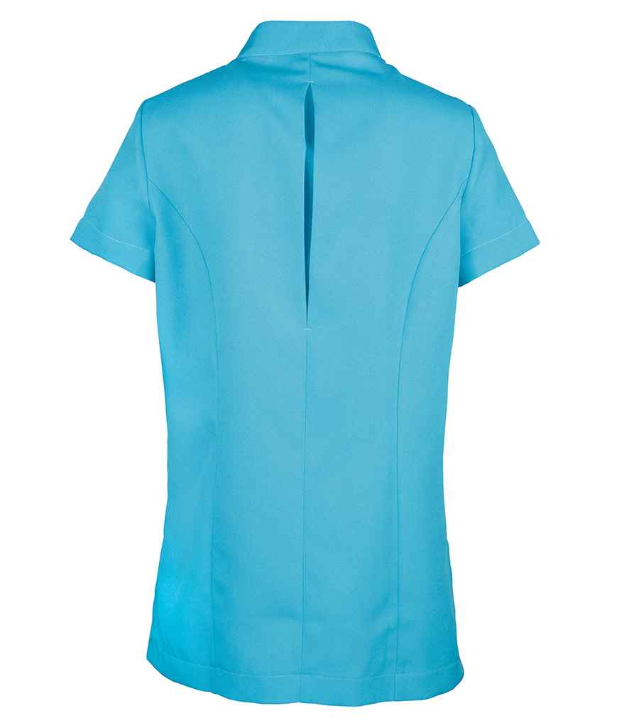 Premier Ladies Orchid Short Sleeve Tunic in by Premier — Custom branded clothing by Print Press, featuring premium embroidery produced in our specialist print lab in the UK.