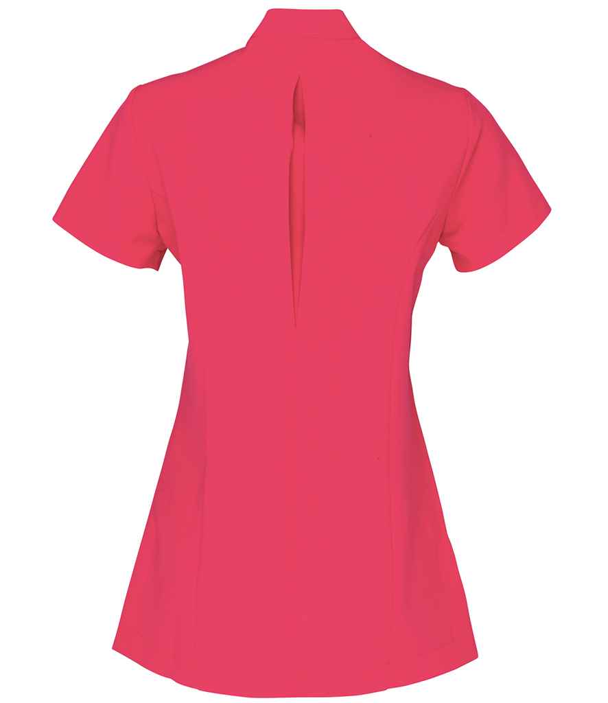 Premier Ladies Blossom Short Sleeve Tunic in by Premier — Custom branded clothing by Print Press, featuring premium embroidery produced in our specialist print lab in the UK.