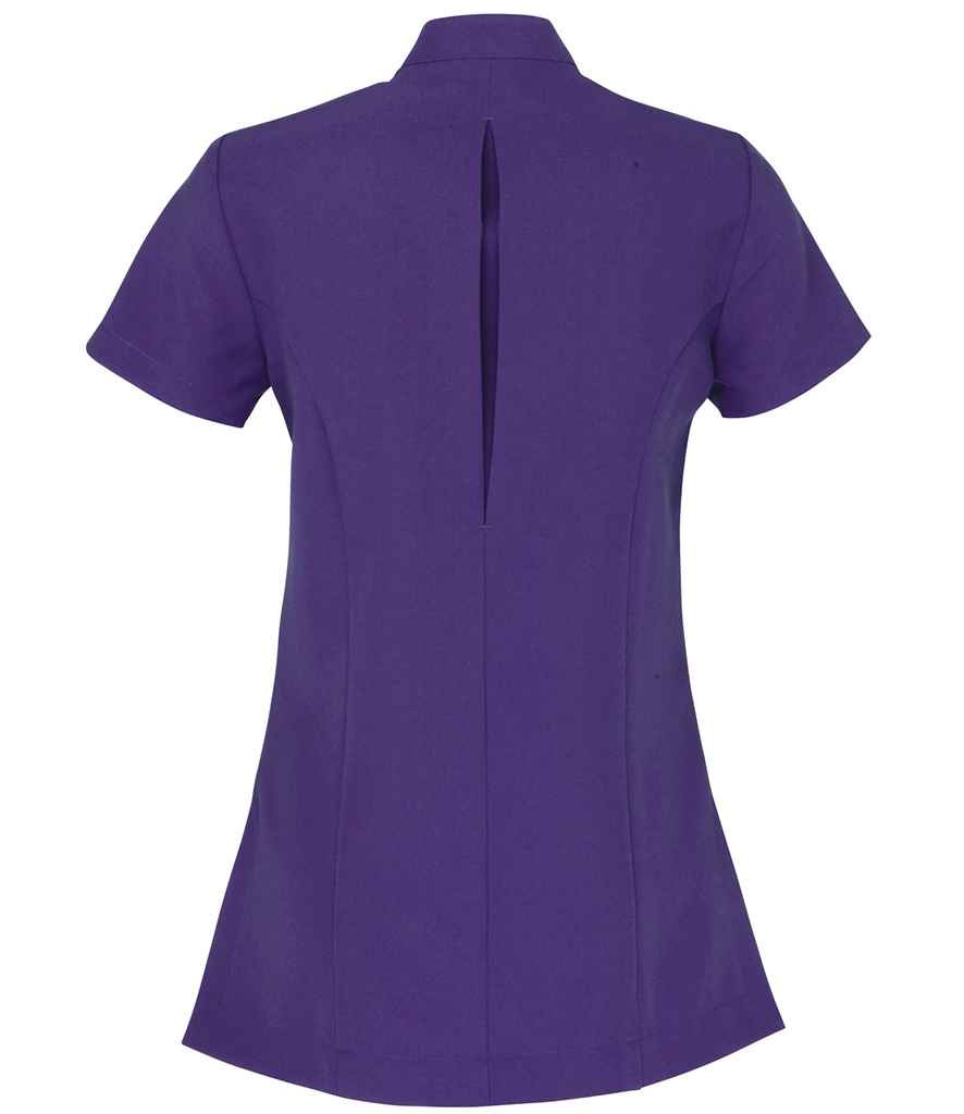 Premier Ladies Blossom Short Sleeve Tunic in by Premier — Custom branded clothing by Print Press, featuring premium embroidery produced in our specialist print lab in the UK.
