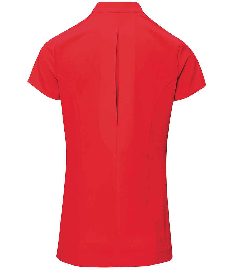 Premier Ladies Blossom Short Sleeve Tunic in by Premier — Custom branded clothing by Print Press, featuring premium embroidery produced in our specialist print lab in the UK.