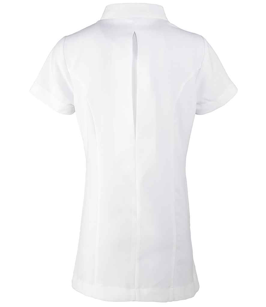 Premier Ladies Blossom Short Sleeve Tunic in by Premier — Custom branded clothing by Print Press, featuring premium embroidery produced in our specialist print lab in the UK.