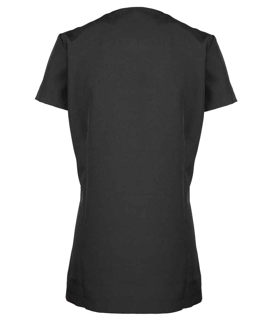 Premier Ladies Camellia Short Sleeve Tunic in by Premier — Custom branded clothing by Print Press, featuring premium embroidery produced in our specialist print lab in the UK.