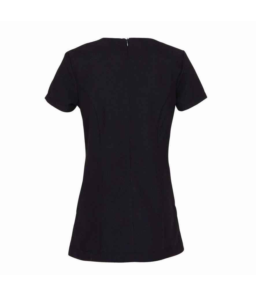 Premier Ladies Rose Short Sleeve Tunic in by Premier — Custom branded clothing by Print Press, featuring premium embroidery produced in our specialist print lab in the UK.
