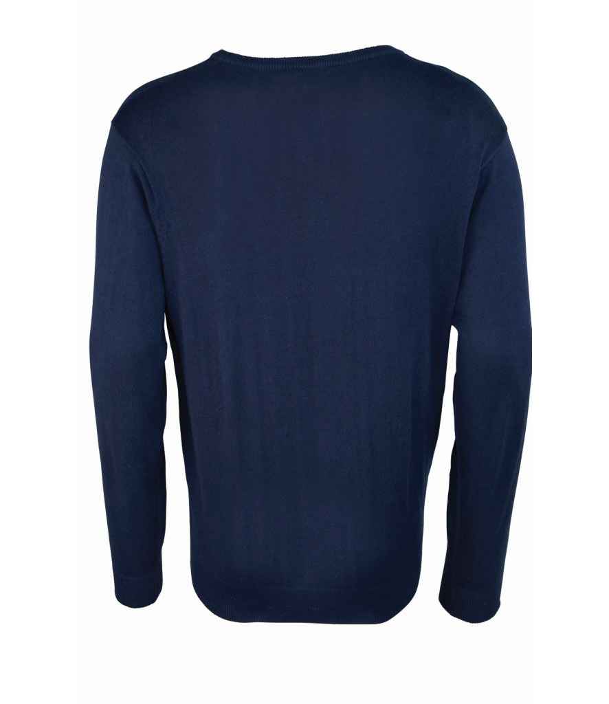 Premier Knitted Cotton Acrylic V Neck Sweater in by Premier — Custom branded clothing by Print Press, featuring premium embroidery produced in our specialist print lab in the UK.