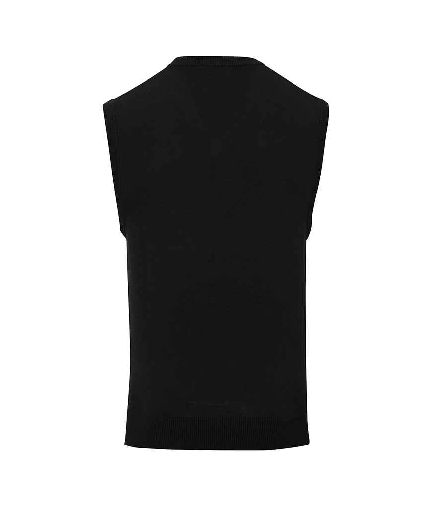 Premier Sleeveless Cotton Acrylic V Neck Sweater in by Premier — Custom branded clothing by Print Press, featuring premium embroidery produced in our specialist print lab in the UK.