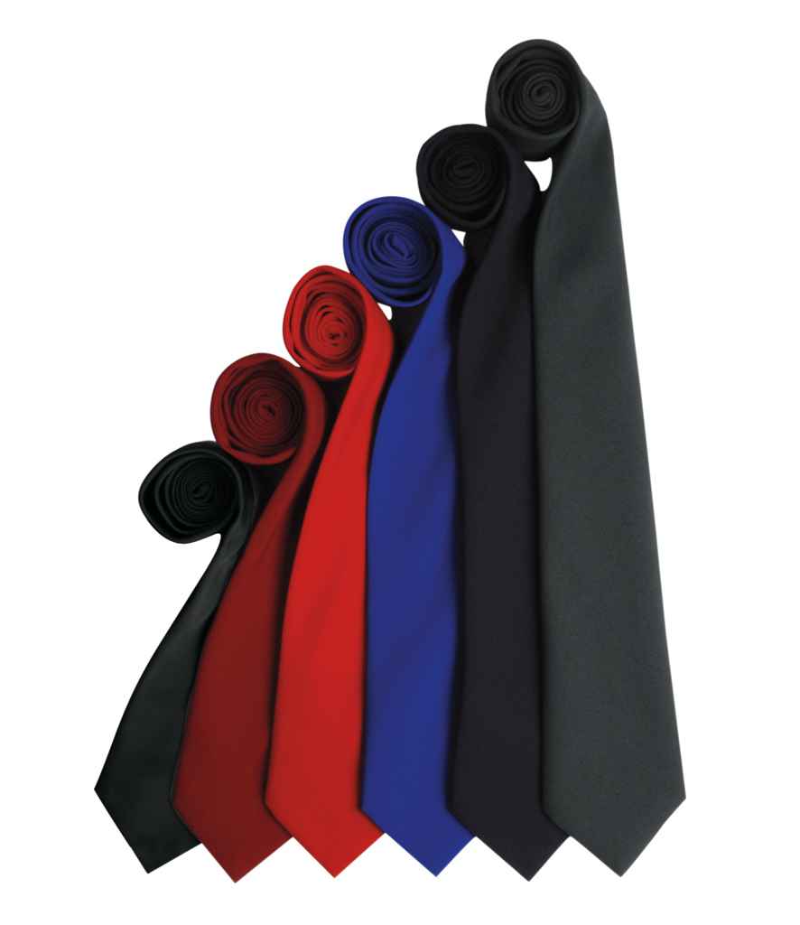 Premier Work Tie in ONE Black by Premier — Custom branded clothing by Print Press, featuring premium embroidery produced in our specialist print lab in the UK.