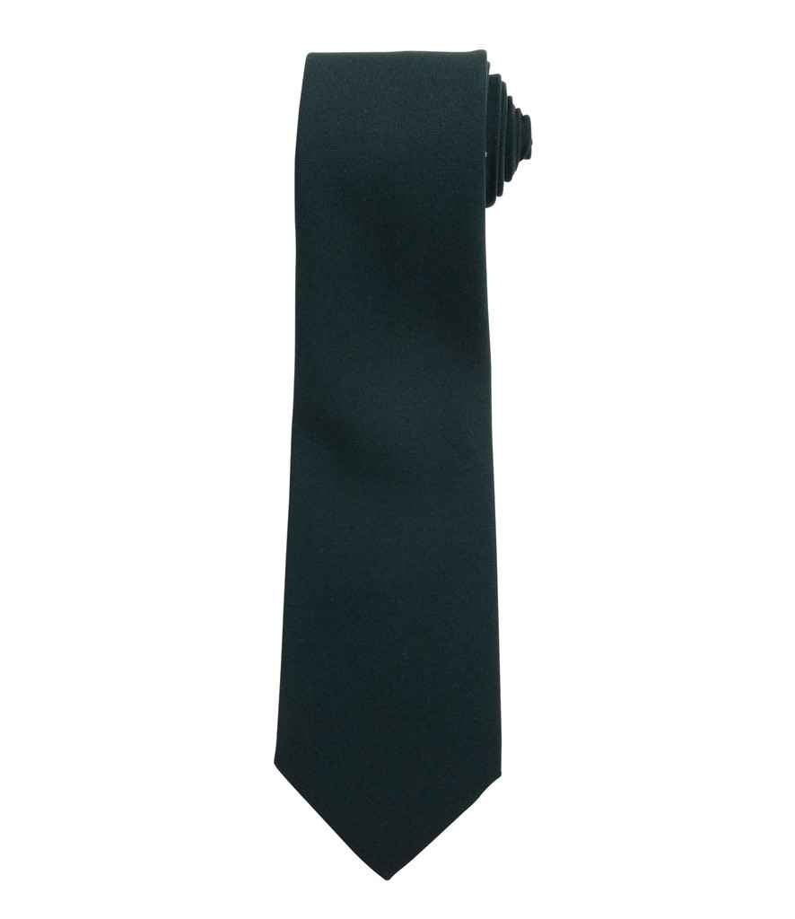 Premier Work Tie in ONE Bottle Green by Premier — Custom branded clothing by Print Press, featuring premium embroidery produced in our specialist print lab in the UK.