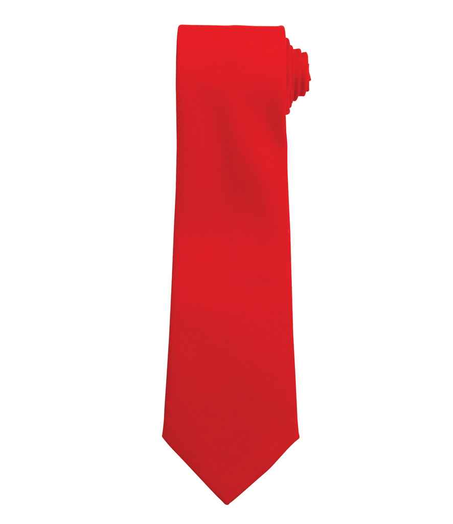 Premier Work Tie in ONE Red by Premier — Custom branded clothing by Print Press, featuring premium embroidery produced in our specialist print lab in the UK.