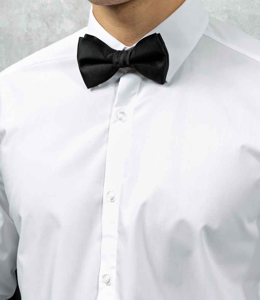 Premier Bow Tie in ONE Black by Premier — Custom branded clothing by Print Press, featuring premium embroidery produced in our specialist print lab in the UK.