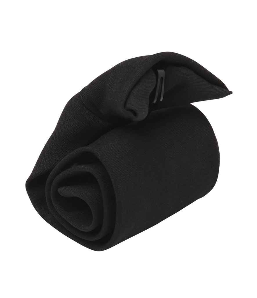 Premier Clip on Tie in ONE Black by Premier — Custom branded clothing by Print Press, featuring premium embroidery produced in our specialist print lab in the UK.