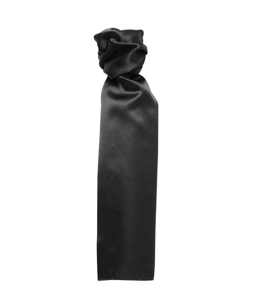 Premier 'Colours' Scarf in ONE Black by Premier — Custom branded clothing by Print Press, featuring premium embroidery produced in our specialist print lab in the UK.