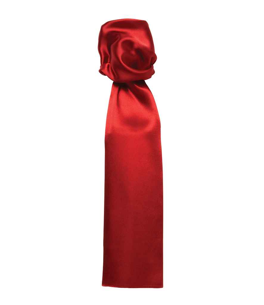 Premier 'Colours' Scarf in ONE Red by Premier — Custom branded clothing by Print Press, featuring premium embroidery produced in our specialist print lab in the UK.